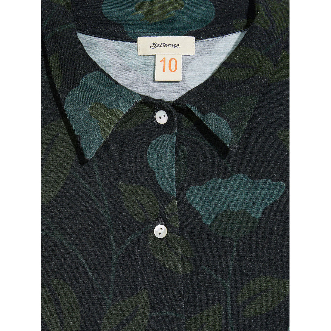 Bellerose Navy/Teal Flowers Voula Shirt