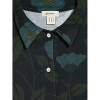 Bellerose Navy/Teal Flowers Voula Shirt