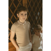 L by Ladida Taupe Textured Polo