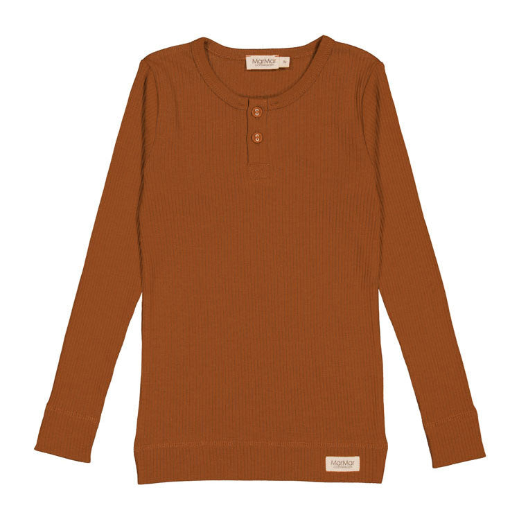 MarMar Copenhagen Spicy Caramel Henley T-shirt