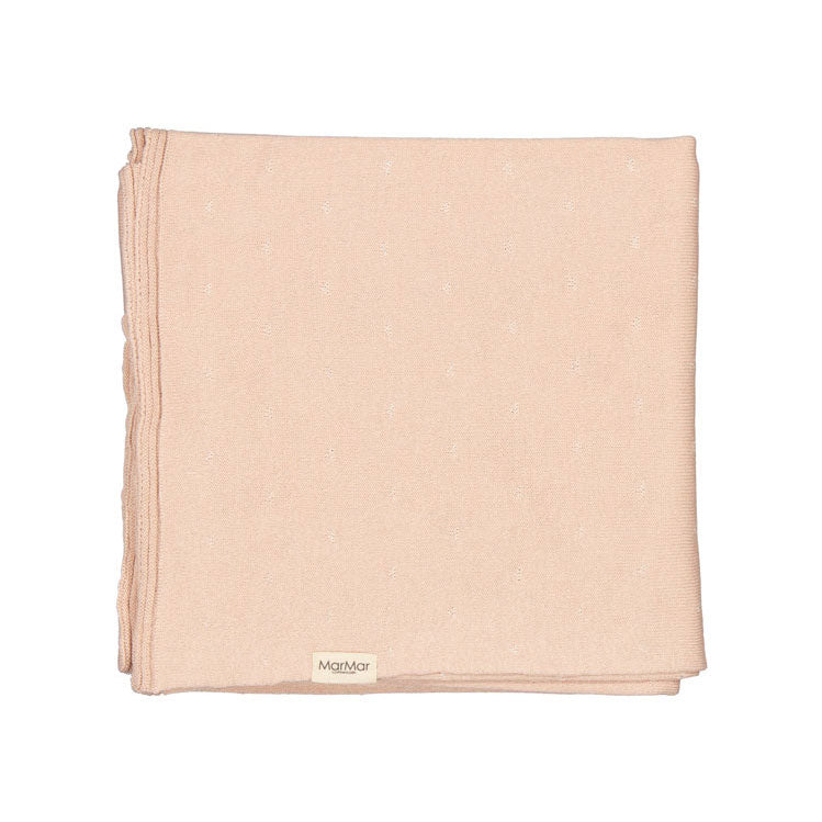 MarMar Copenhagen Cream Taupe Hearts Alia Blanket