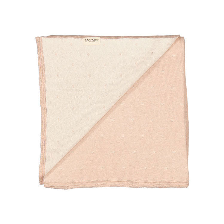 MarMar Copenhagen Cream Taupe Hearts Alia Blanket