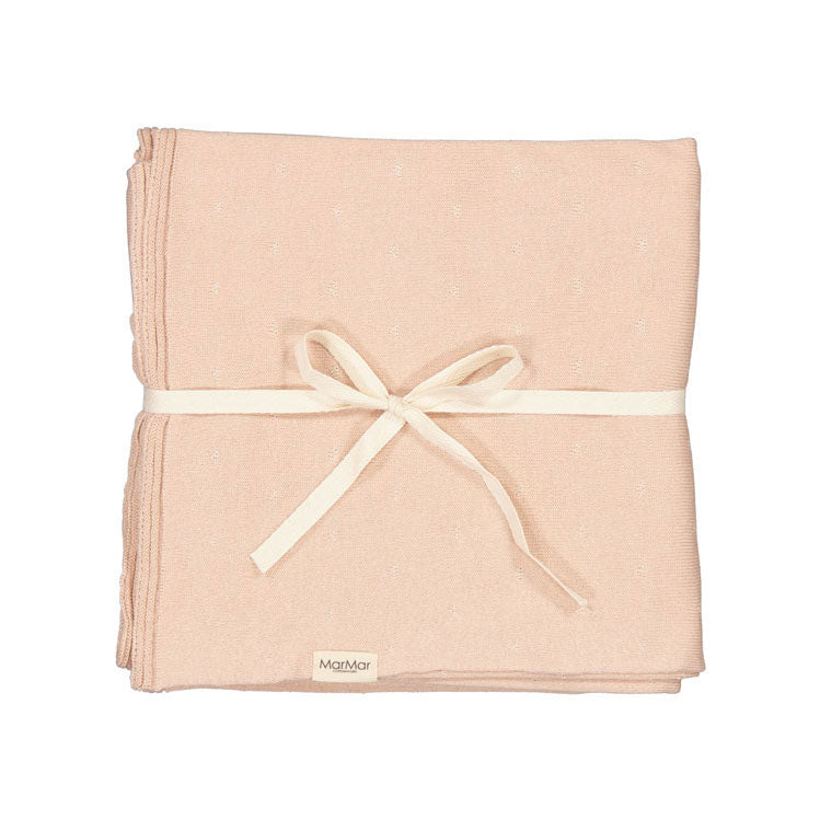 MarMar Copenhagen Cream Taupe Hearts Alia Blanket