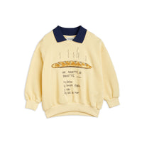 Mini Rodini Yellow Baguette Collar Sweatshirt