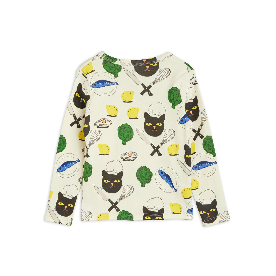 Mini Rodini Multi Chef Cat Aop Tee