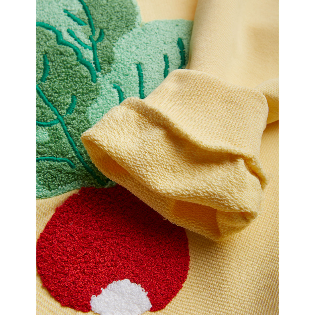 Mini Rodini Yellow Radish Chenille Sweatshirt