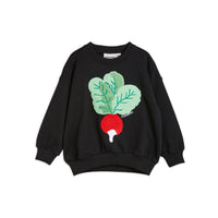 Mini Rodini Black Radish Chenille Sweatshirt