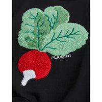 Mini Rodini Black Radish Chenille Sweatshirt