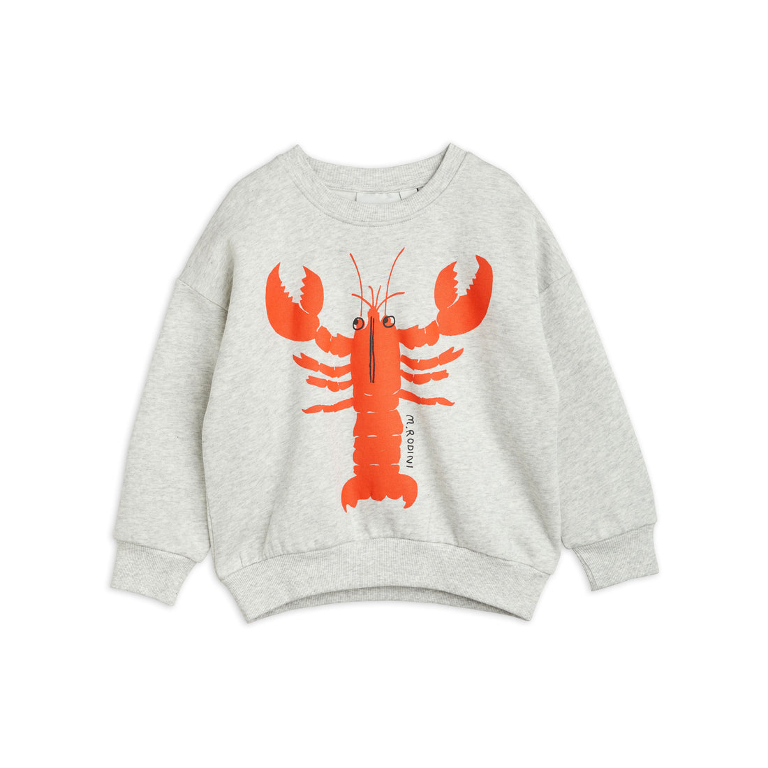 Mini Rodini Grey Melange Lobster Sweatshirt
