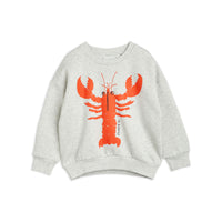 Mini Rodini Grey Melange Lobster Sweatshirt