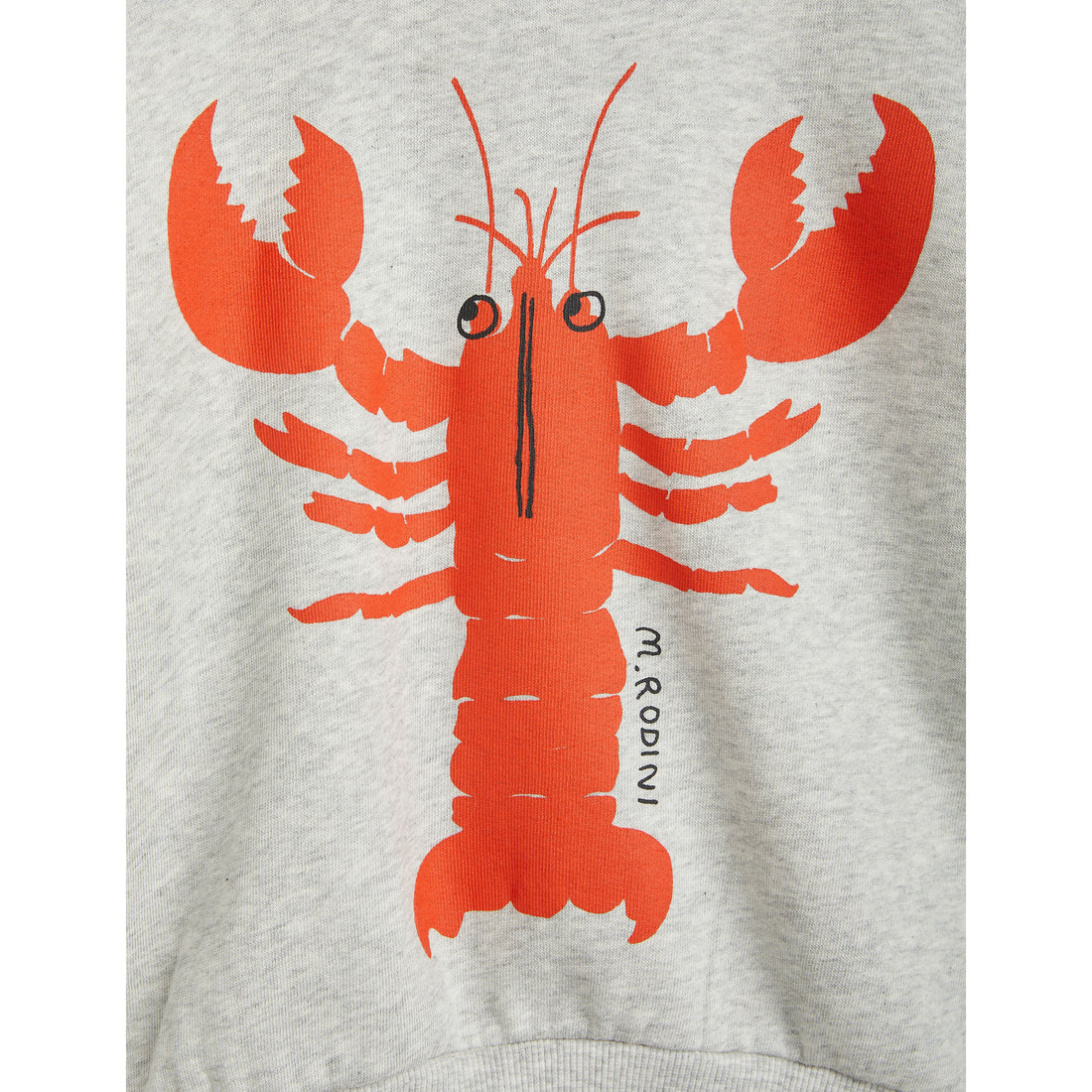 Mini Rodini Grey Melange Lobster Sweatshirt