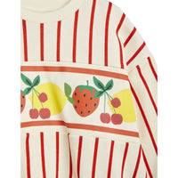 Mini Rodini Multi Fruits Border Stripe Sweatshirt