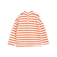 Mini Rodini Multi Angry Cat Stripe Application Velour Sweatshirt