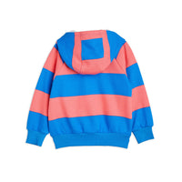 Mini Rodini Pink Stripe Zip Hoodie