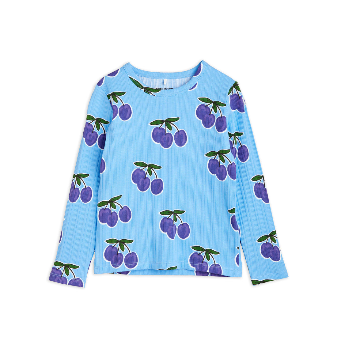 Mini Rodini Blue Plum Aop Tee