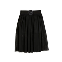 Mini Rodini Black Bat Flower Tulle Skirt