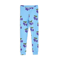 Mini Rodini Blue Plum Aop Leggings