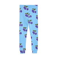 Mini Rodini Blue Plum Aop Leggings