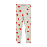 Mini Rodini Grey Hearts Aop Leggings