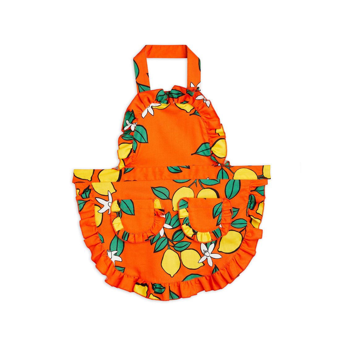 Mini Rodini Red Lemons Aop Woven Apron