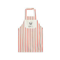 Mini Rodini Multi Stripe Panda Chef Woven Apron