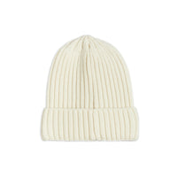 Mini Rodini White Knitted Soft Wool Beanie