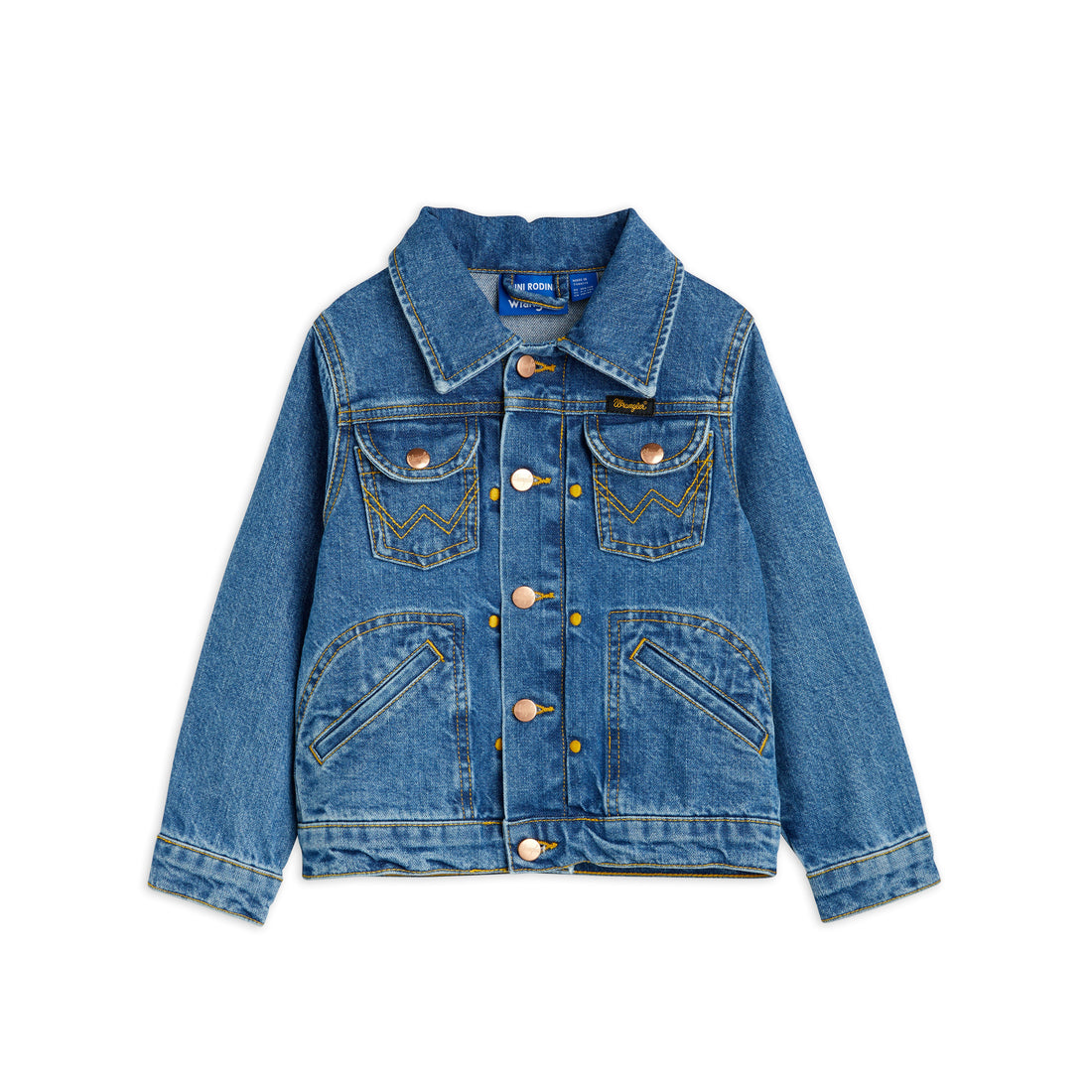 Mini Rodini Blue Peace Dove Denim Jacket