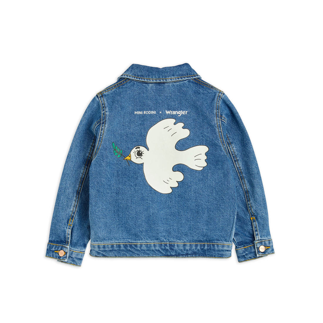 Mini Rodini Blue Peace Dove Denim Jacket