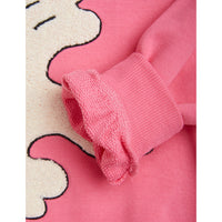 Mini Rodini Pink Peace Dove Chenille Sweatshirt