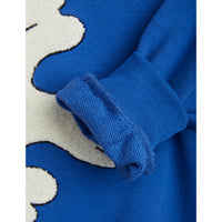 Mini Rodini Blue Peace Dove Chenille Sweatshirt