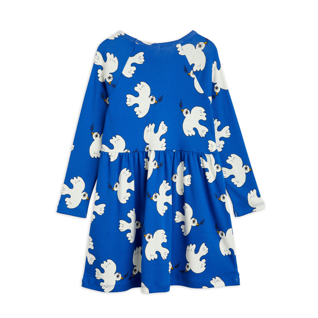 Mini Rodini Blue Peace Dove Aop Dress