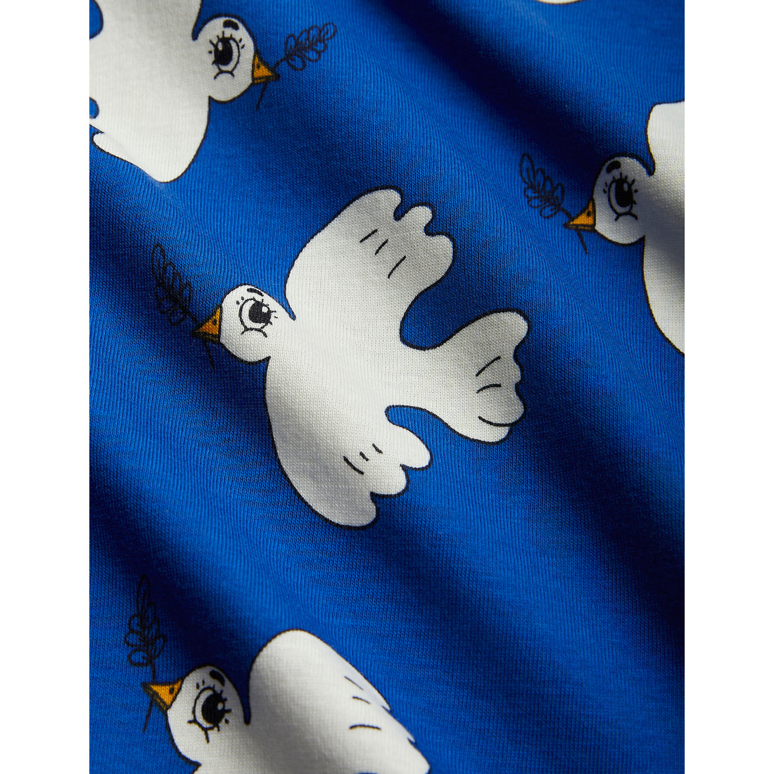 Mini Rodini Blue Peace Dove Aop Dress