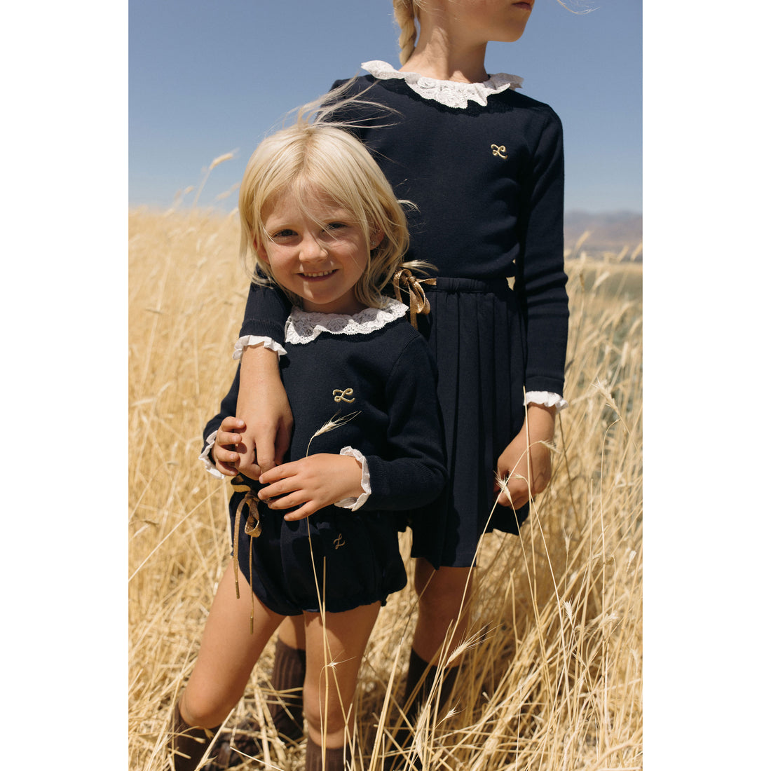 L by Ladida Navy Drawstring Pleated Skirt