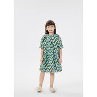 JNBY Blue Printed Short Sleeve Dress