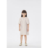JNBY Off White Printed Short Sleeve Dress