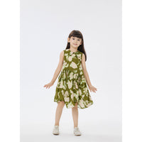 JNBY Green Leaves Pattern Dress