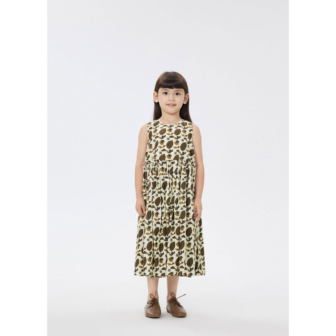 JNBY Green Floral Sleeveless Dress