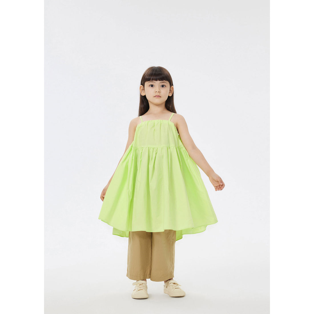 JNBY Neon Green Strap Dress