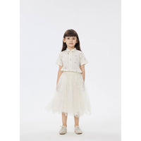 JNBY White Printed Short Sleeve Shirt