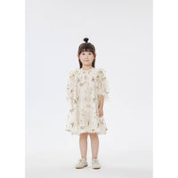 JNBY Off White Tulle Embroidered Dress
