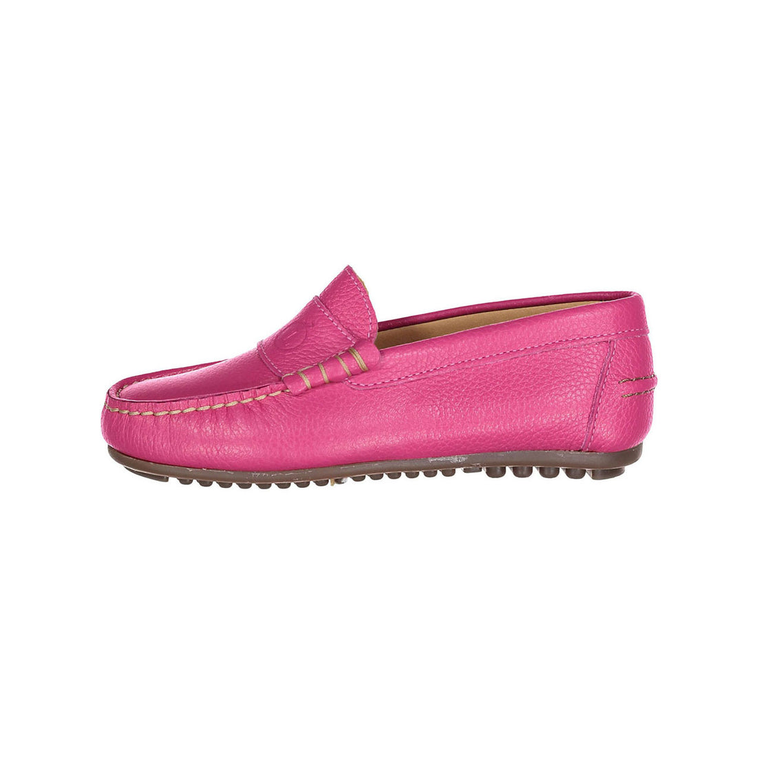 Ladida Magenta Pebbled Leather Loafer