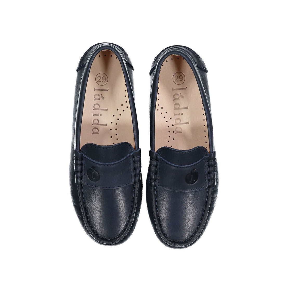 Ladida Navy Leather Loafer