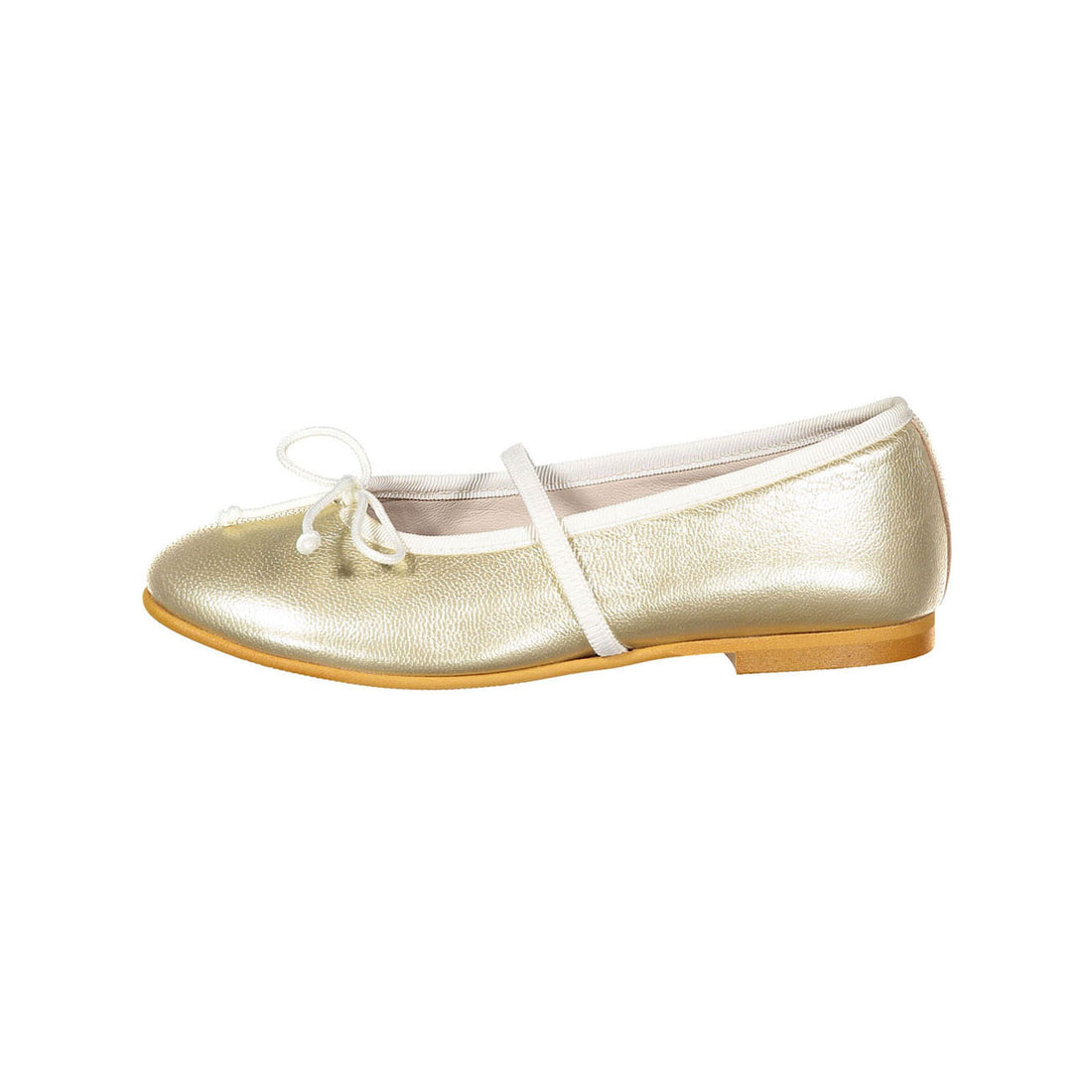 Ladida Gold Metalic Strap Ballet Flats