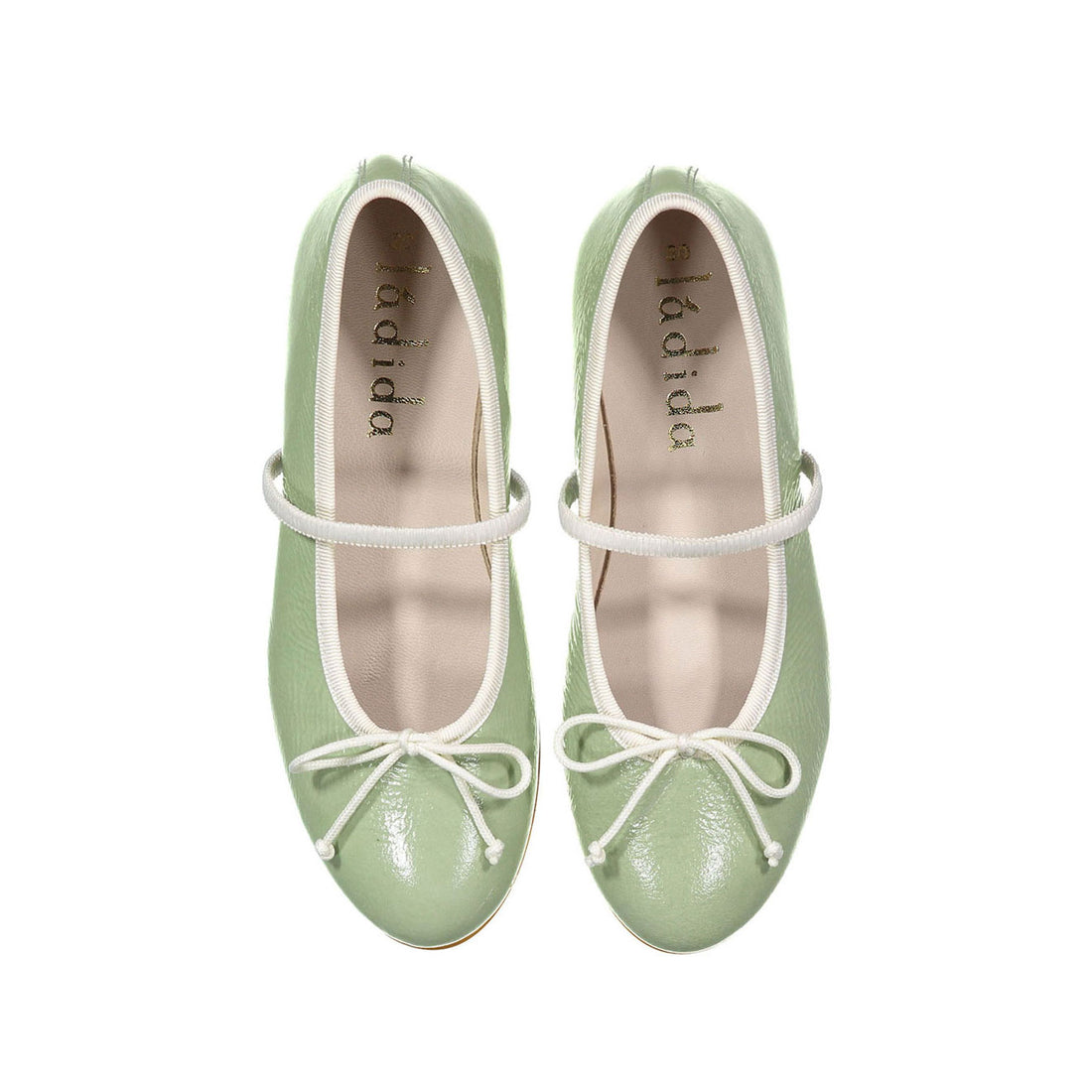 Ladida Seafoam Strap Ballet Flats