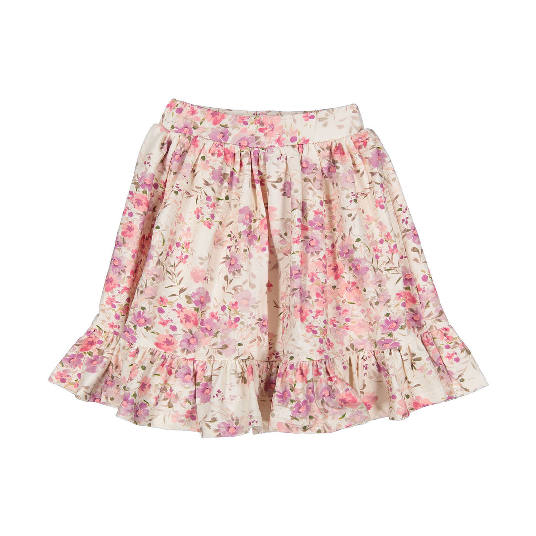 Petite Pink Posie Print Sweat Skirt