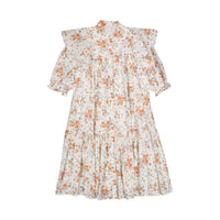 Petite Pink Coral Floral Printed Dress