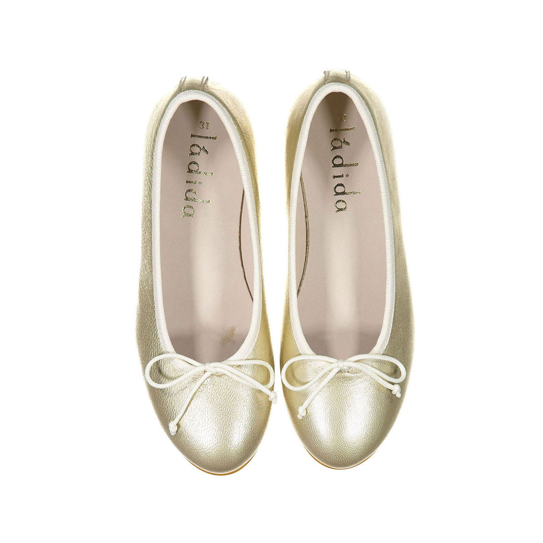 Ladida Gold Metalic Ballet Flats