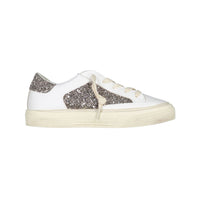 Golden Goose Optic White/Cinder/Seed May Glitter Sneakers