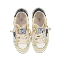 Golden Goose White/Blue May Nappa And Net Sneakers