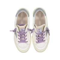 Golden Goose White/Grey May Nappa And Net Sneakers